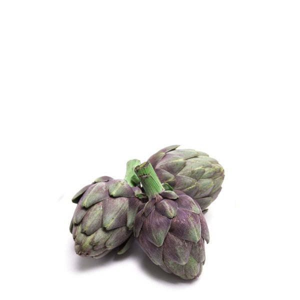 Holland artichoke baby violet vegetables in a 1 kg pack, fresh and vibrant with purple-tinted tender artichokes.